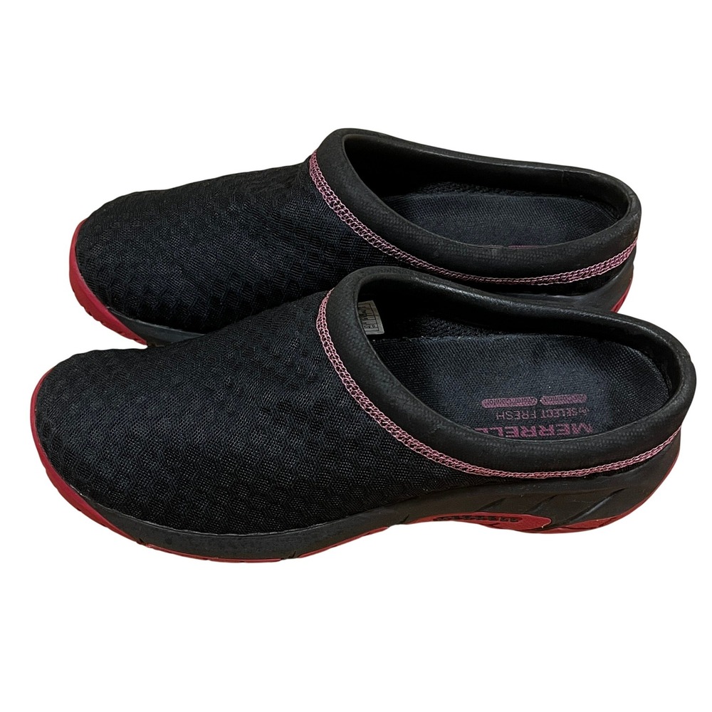 Merrell Encore Breeze 3 Black Pink Mesh Slip On Clog Mule 9 Outdoor Comfort